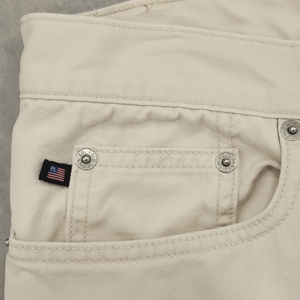 Polo Ralph Lauren pants women's size 8 beige khaki mid rise straight leg cotton - Picture 8 of 15